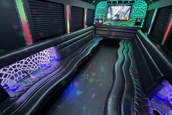Port St Lucie Limo Bus Interior