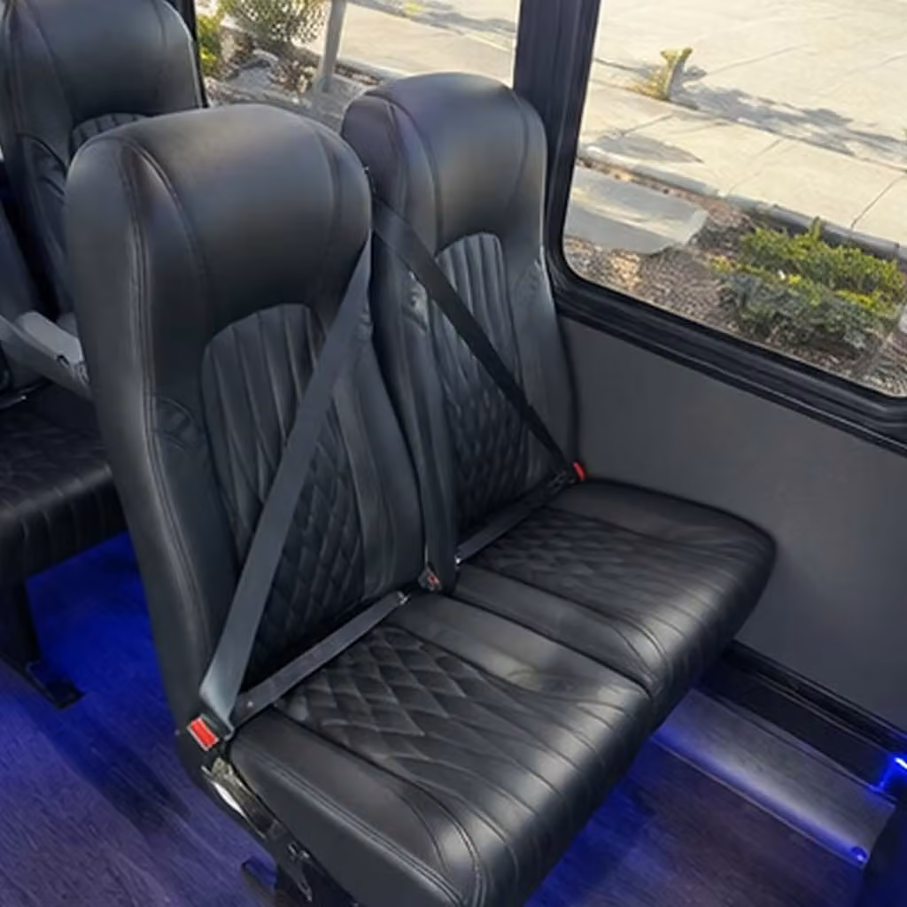 28 passenger minibus interior